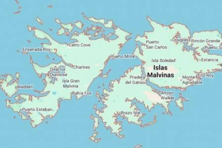 Ahora Google Maps muestra "Islas Malvinas" en lugar de "Falkland Islands"