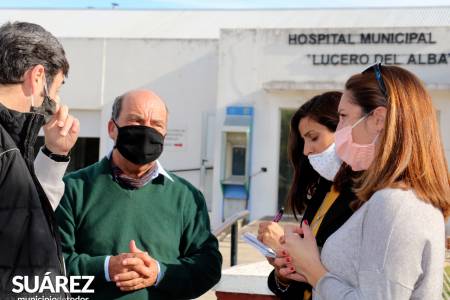 Moccero comprometió la reparación del techo del Hospital Lucero del Alba