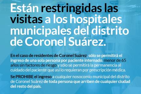 Hospitales Municipales - Restricción de visitas y prohibición de ingreso a personas de otros distritos