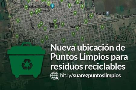 Nueva ubicación de Puntos Limpios para residuos reciclables