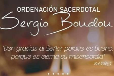 Sergio Boudou será ordenado Sacerdote por el Arzobispo de Bahía Blanca