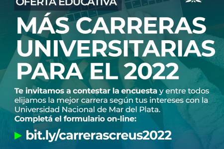 CREUS: Sumamos más carreras universitarias para el año 2022