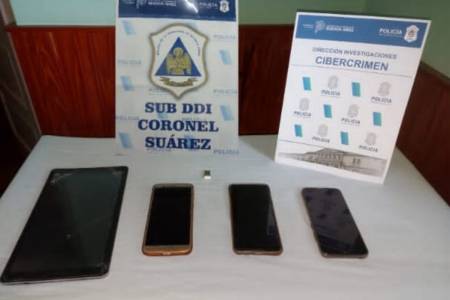 La Policía secuestró diversos dispositivos electrónicos con material de explotación infantil