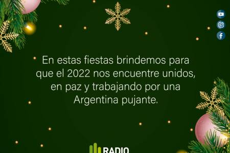 ¡Felices Fiestas! Es el deseo de LU36 Radio Coronel Suárez, Peña Dale Boca y Tinago