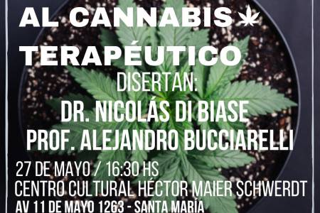 Profesionales del REPROCANN disertarán en Pueblo Santa María sobre el Cannabis Terapéutico  