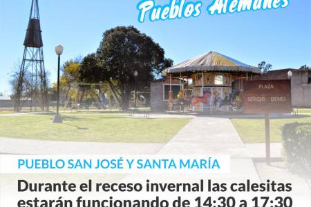 Pueblo San José y Santa Maria - Información para los más chiquitos de la casa y sus familias 