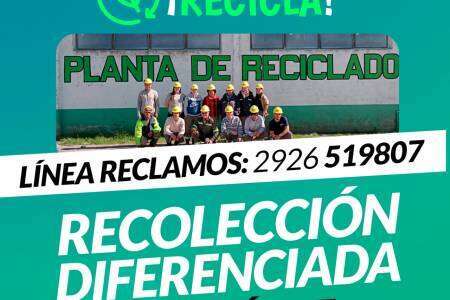 “Recolección Diferenciada” en Suárez: LINEA DE RECLAMOS