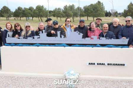 Se inauguró un espacio en homenaje a la tripulación del ARA General Belgrano