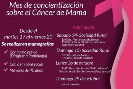 #OctubreRosa: Mes de concientización sobre el Cáncer de Mama