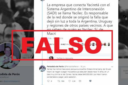 Apagón: verdades y falsedades sobre una ex empresa de Macri mencionada en WhatsApp