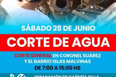 CORTE EN EL SUMINISTRO DE AGUA CORRIENTE