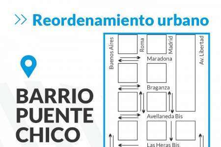 Plan de ordenamiento del tránsito vehicular en barrio Puente Chico