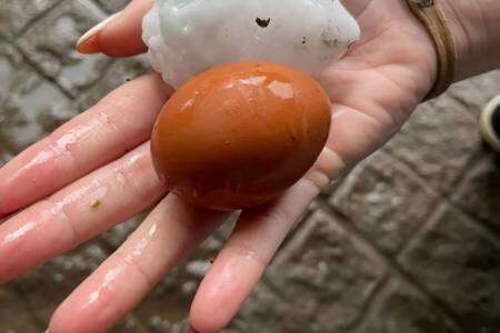 Impactante granizada en Huanguelén y continúa el Alerta en varias zonas de la provincia de Buenos Aires
