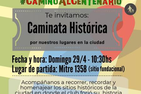 Centro Deportivo Sarmiento organiza una Caminata Histórica