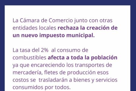 Fuerte rechazo de la Cámara de Comercio y otras entidades sobre la creación de un nuevo impuesto municipal