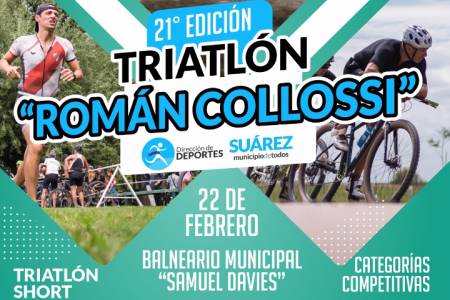 ¡Se viene la 21ª edición del Triatlón “Román Collossi” y ya podés empezar a prepararte!