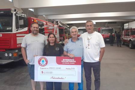 Bomberos entregó los premios del sorteo final de su bono contribución