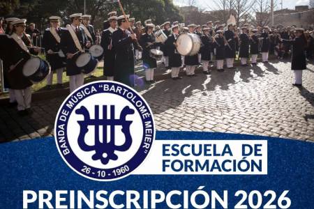 Preinscripción 2026 – Escuela de Formación Musical de la Banda Municipal “Bartolomé Meier”
