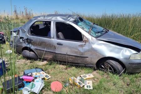 Doble tragedia en General La Madrid: Murieron un parapentista y una mujer tras un vuelco en la Ruta 51