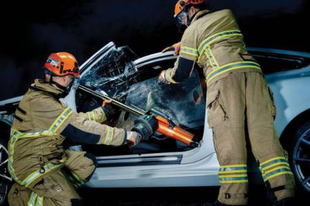 Bomberos incorporó un expansor telescópico 
