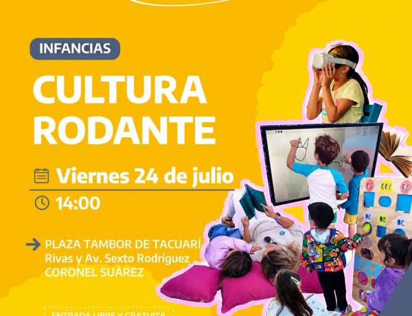 Cultura Rodante llega a Coronel Suárez para disfrutar las vacaciones de invierno