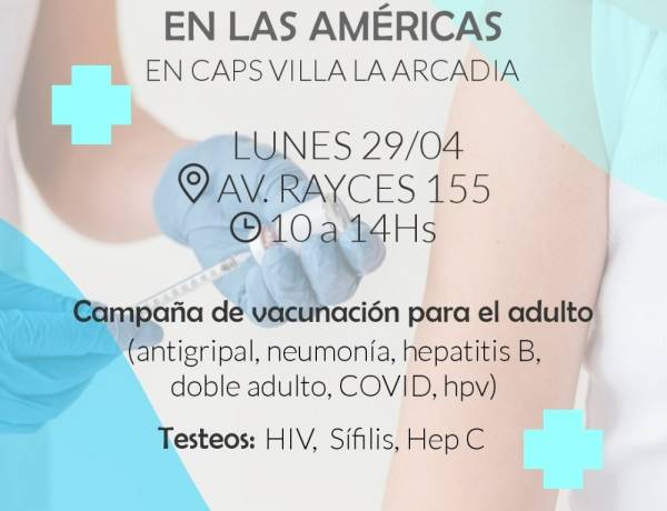 Atención Villa La Arcadia: Jornada de Vacunación en el CAPS
