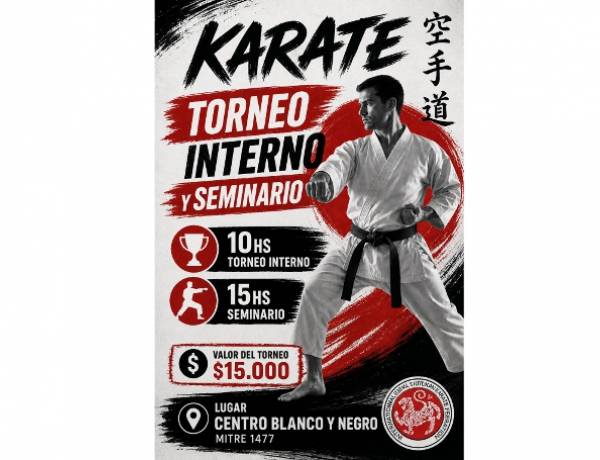 La Escuela Do Shotokan del Centro Blanco y Negro será sede este domingo del Torneo Interno de Karate ISKF 
