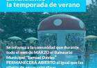 El Balneario Municipal “Samuel Davies” extiende la temporada de verano
