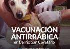 Campaña de vacunación antirrábica en Barrio San Cayetano