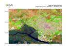 Antes y después de la inundación de Bahía Blanca: las imágenes satelitales que compartió el SMN