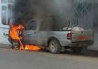 Se produjo un incendio en un vehículo municipal