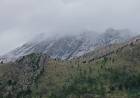Nevó en la comarca serrana: las cumbres se cubrieron de blanco
