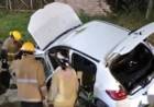 Explotó un celular al ser cargado en el auto y causó un choque en la ruta