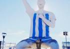La estepa impuso su récord: Cutral Có inauguró la escultura de Lionel Messi más grande del mundo